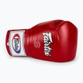 Fairtex Pro Competition Boxing Gloves Locked Thumb Leather red 5