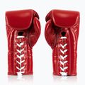 Fairtex Pro Competition Boxing Gloves Locked Thumb Leather red 2