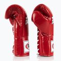 Fairtex Pro Competition Boxing Gloves Locked Thumb Leather red 3