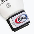Fairtex Universal "Tight-Fit" Design white boxing gloves 6