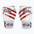 Fairtex Universal "Tight-Fit" Design USA white boxing gloves 2