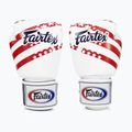 Fairtex Universal "Tight-Fit" Design USA white boxing gloves