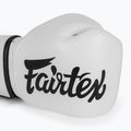 Fairtex Microfiber white boxing gloves 5