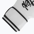 Fairtex Microfiber white boxing gloves 6