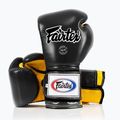 Fairtex Heavy Hitter's Mexican Style boxing gloves black/yellow 4