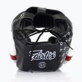 Fairtex Super Sparring boxing helmet black/white 2