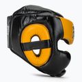 Fairtex Diagonal Vision Sparring Boxing Helmet - Full Head Coverage black/yellow 2