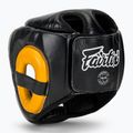 Fairtex Diagonal Vision Sparring Boxing Helmet - Full Head Coverage black/yellow 3