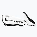 Fairtex Detachable In-Step Shin Pads A.K.A. "Twister" white tibia protectors 2