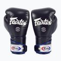 Fairtex Stylish Angular Sparring Boxing Gloves - Locked Thumb blue