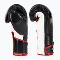 Fairtex Stylish Angular Sparring Boxing Gloves - Locked Thumb black/white/red 3