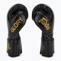Fairtex Glory Competition Lace Velcro boxing gloves black 4
