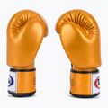 Fairtex Deluxe Tight-Fit gold boxing gloves 4