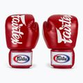 Fairtex Deluxe Tight-Fit red boxing gloves 2