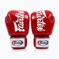 Fairtex Deluxe Tight-Fit red boxing gloves