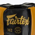 Fairtex Microfiber Headguard boxing helmet gold 5