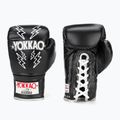 Men's boxing gloves YOKKAO Stadium Lace Up black