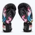 Men's boxing gloves YOKKAO Flames black 4