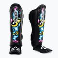 Yokkao Flames black tibia and foot protectors 2