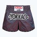 Men's training shorts YOKKAO Lunar Muay Thai iridescent blue grey