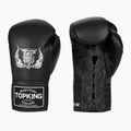 Top King Boxing Competition Gloves black