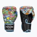 Top King Boxing Culture black/blue boxing gloves