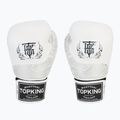Top King Muay Thai Power Snake white/silver boxing gloves 2