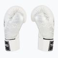 Top King Muay Thai Power Snake white/silver boxing gloves 4