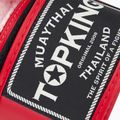 Top King Muay Thai Power Snake red/silver boxing gloves 5