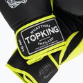 Top King Reborn Boxing Gloves Semi Leather black/yellow 4