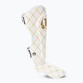 Top King Chain Semi Leather white/gold tibia and foot protectors 2