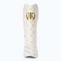Top King Chain Semi Leather white/gold tibia and foot protectors 3