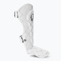 Top King Chain Semi Leather white/silver tibia and foot protectors 2