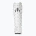 Top King Chain Semi Leather white/silver tibia and foot protectors 3
