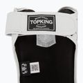 Top King Chain Semi Leather white/silver tibia and foot protectors 6