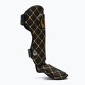Top King Chain Semi Leather black/gold tibia and foot protectors 2