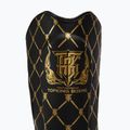 Top King Chain Semi Leather black/gold tibia and foot protectors 3