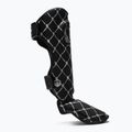 Top King Chain Semi Leather black/silver tibia and foot protectors 2