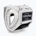 Top King Super Star white/silver boxing helmet 3
