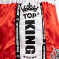 Top King Thai Boxing training shorts red/white 4