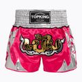 Top King Thai Boxing training shorts pink/white