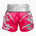 Top King Thai Boxing training shorts pink/white 2
