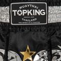 Top King Thai Boxing training shorts black/white/gold 3