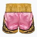 Top King Thai Boxing training shorts pink/gold 2