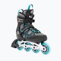 Women's inline skates K2 Alexis 80 Alu grey/cyan