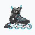 Women's inline skates K2 Alexis 80 Alu grey/cyan 2