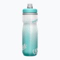 CamelBak Podium Chill 620 ml grey/ teal stripe bicycle bottle 4
