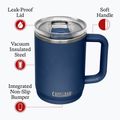 Thermal mug CamelBak Thrive Mug Insulated SST 470 ml navy 5