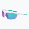 Nike Windtrack Run matte clear/green mirror sunglasses 3