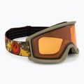 Ski goggles DRAGON DX3 OTG leafy camo/lumalens amber